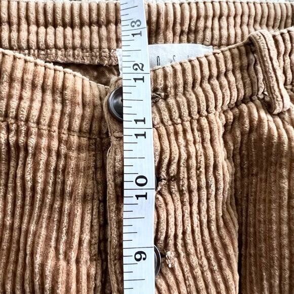Lost and wander garmentory Alicia wide leg corduroy pants button fly neutral M - Picture 8 of 10